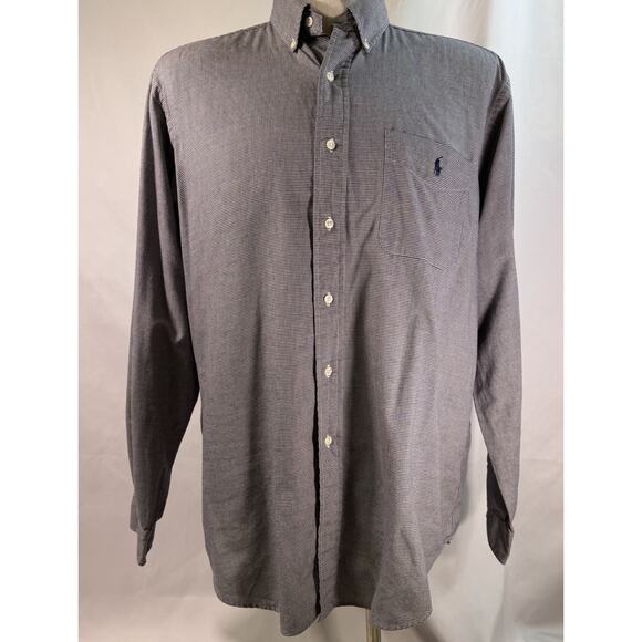 Ralph Lauren Golf Mens Button Down 16 1/2 36/37 Yarmouth 100%Cotton Long‎ Sleeve - Picture 1 of 7